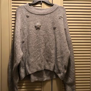 H&M sweater with studded stars